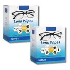 Lens Wipes Lenços Umedecido Limpa Lentes Óculos Câmeras