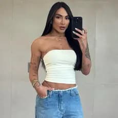 Blusa Feminina Tomara Que Caia | Top Tube Suplex com Tecido Duplo e Ajuste Perfeito Unidade e Kit