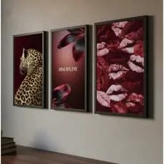 Quadros Decorativos Para Quarto Sala Escritorio Grande Frases Vermelho Mdf Placas