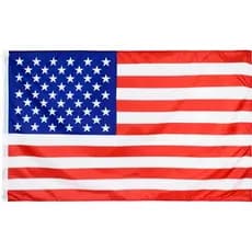 Bandeira USA Estados Unidos C/Anilhas 90x60 cm - Com Ilhos e Confeccionada em Poliester