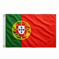 Bandeira do Portugal Oficial S/Anilhas 90x60 Cm Cores Fortes