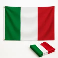 Bandeira da Italia Oficial S/Anilhas 90x60 Cm Cores Fortes