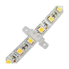 Kit 20un Fixador Fita LED 10mm Silicone Fácil Instalação Rápida Sem Solda
