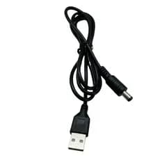 Cabo Extensor USB DC 30cm Preto 12V 3A para Fita LED Conexão Rápida
