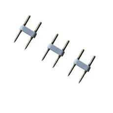 Conector 2 Pinos Para Mangueira Led 8 MM Com 5 Unidades