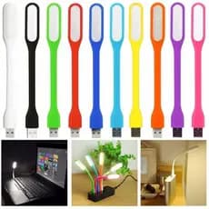 Kit 5 Mini Luminária LED USB Flexível para Notebook Abajur Portátil