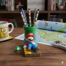 Porta Caneta Mario Bros – Edição Coins & Pipe Super Mário Bros Nintendo