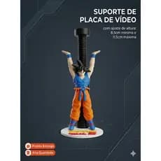 Suporte para placa de vídeo GPU CPU - GOKU GENKI DAMA - Dragon Ball Z - Ryzen - Intel - RTX - RX