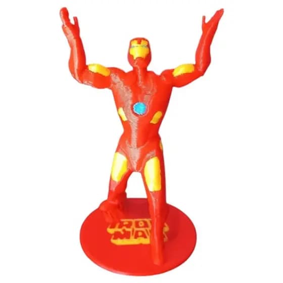 Miniatura 3D Exclusiva Homem de Ferro Iron Man – Action Figure Decorativa Sporte Placa de vídeo RX RTX RYZEN CORE