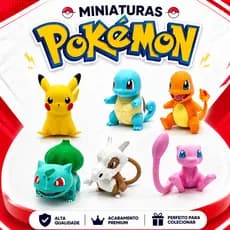 Miniatura Pokémon Colecionável 3,6cm Boneco Action Figure Vários