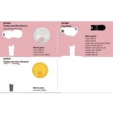 Tampa para Copo de 200  e 470ml Tupperware