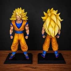 Action Figure Goku Super Sayajin 3 Com 33Cm Acompanha Base Dragon Ball Z Banpresto