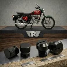 Tampão Para Retrovisor Tiger Royal Enfield Cb Tampa Universal Guidão Motocileta