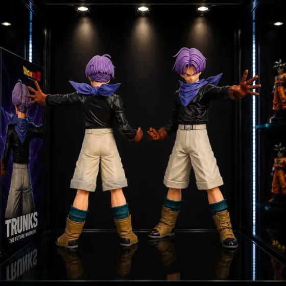 Action Figure Estátua Trunks do Futuro Dragon Ball Z Figura Detalhada 20cm