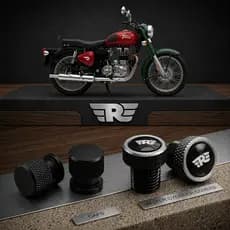 Tampa Para Furo Royal Enfield Retrovisor Com Bico De Válvula O Par Hunter Classic Meteor 350