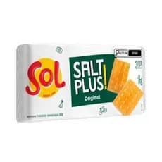 Biscoito Salgado Sol Salt Plus Original 360g