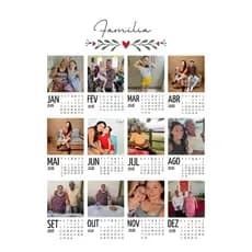 calendário personalizado 2026 plastificado