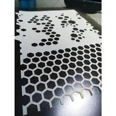 Stencil Hexágonos / Colméias Para Aerografias e Pinturas