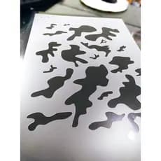 Kit Stencils Para Camuflagem / Molde Camuflado Para Pinturas