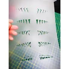 Molde Stencil p/ Pinturas de Iscas Artificiais de Pesca