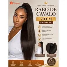 RABO DE CAVALO YAKI/MARILIA SER MULHER , LISO 145 GRAMAS 70 CENTÍMETROS