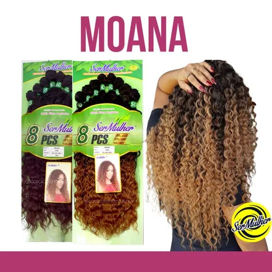 MOANA CABELO DE FIBRA ORGANICA 300G SER MULHER