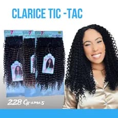 TIC TAC LUXO -  CLARICE 7 CLIP-IN 7 PC-  SER MULHER 228G 60 CM