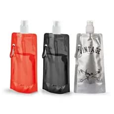 Squeeze Dobrável 450 mL. Com Bico PuSh Pop E Prendedor