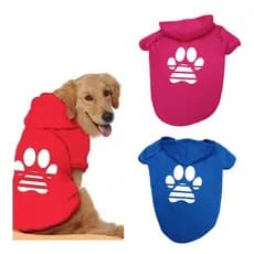 Casaco Moletom Cachorro Roupa de Frio Inverno Blusa Com Capuz Para e Pet Cães Pequeno Médio e Grande