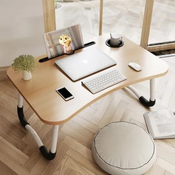 Mesa De Colo Mdf Suporte Notebook Tablet Copo Sofá Cama mesinha