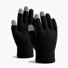 Luva de Lã Inverno Unissex Touch Screen Macia Resistente Confortável Permite Uso Celular e Tablet