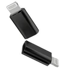 Adaptador Usb-C/Lightning para iPhone/iPad Preto Carregamento Rápido + Transferencia de Dados