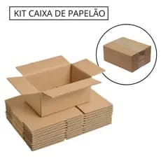 Kit Caixa de Papelão 16x11x6 Pequena Mini Envios E-commerce