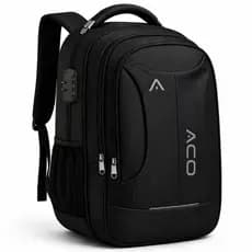 Mochila Bolsa Notebook  17 Polegadas C/ Senha e Entradas USB e Fone de Ouvido Impermeável Grande