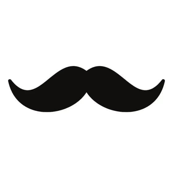 Kit com 12 Adesivos de Bigode em Vinil – Personalize Balões, Copos e Presentes – Tamanho 10x3cm – Tema Dia dos Pais
