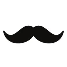 Kit com 12 Adesivos de Bigode em Vinil – Personalize Balões, Copos e Presentes – Tamanho 10x3cm – Tema Dia dos Pais