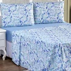 Jogo de Lençol Casal 3 Peças Roupa de Cama Virol Com Elástico Fronhas Estampas Variadas