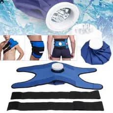 Terapia Alívio Da Dor Reutilizável Pacote De Saco De Gelo + Cinto Envoltório Para Joelho Ombro Trás Volta Acessórios Ice Bag Conjunto 1