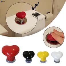 Czyzh Botão De Pressão Do Vaso Sanitário Tanque Em Forma De Coração Banheiro Decoração Da Sala De Banho Descarga Prensa