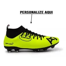 Chuteira A7 Personalize o nome que quiser na chuteira Campo Trava futebol Profissional Grama Natural e sintética
