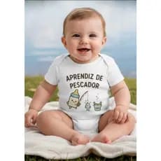 Body Bebê - Aprendiz De Pescador Unissex Personalizado