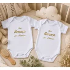 Body Bebê - SOU HERANÇA DO SENHOR Unissex Personalizado
