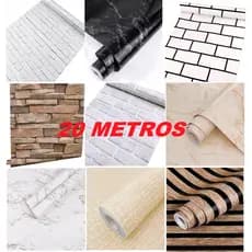 20 Metros Papel De Parede Adesivo Vinílico Lavável Diversos Modelos