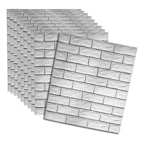 Painel 3d Autoadesivo Tijolinho  Kit Com 15 Unidades HAAS365