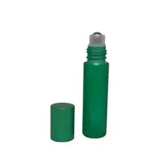 Kit 20 Frascos Vidro Verde Fosco Rollon 10ml Premium Vidro Grosso para Perfume e Óleo Essencial