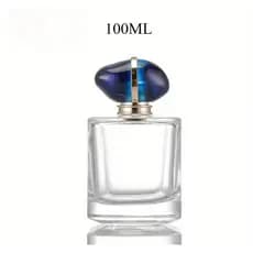 Garrafa De Perfume Vidro Premium 100ml Frasco De Spray De Grande Capacidade Portátil De Alta Vazio