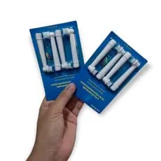Refil escova elétrica oral b braun kit com 8 unidades