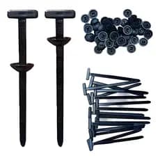 Kit 20 Presilhas Parachoque Fixador Chicote Carro Nylon PlugP/ Cinta Nylon Automotiva