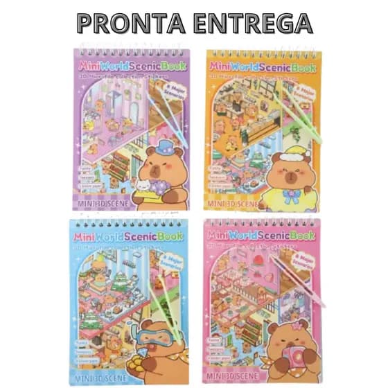 Livro cartela de adesivos 3d com até 17 cenários diferentes mais pinça presente dia das crianças