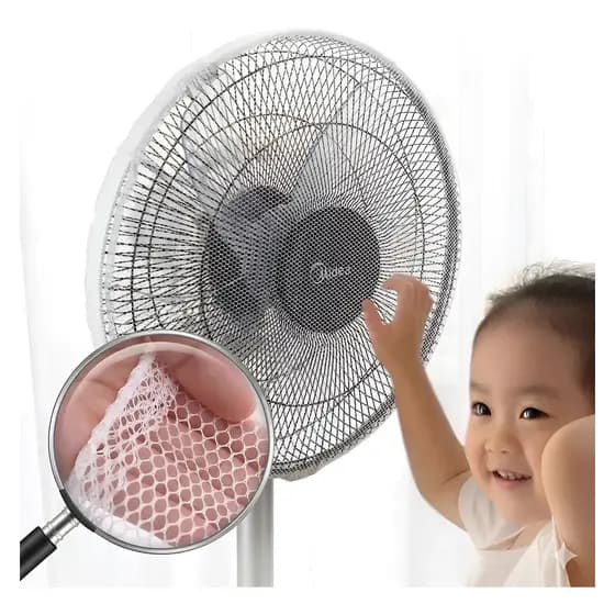 Capa Para Ventiladores até 40 cm Hélice Protege Dedos Crianças Segurança